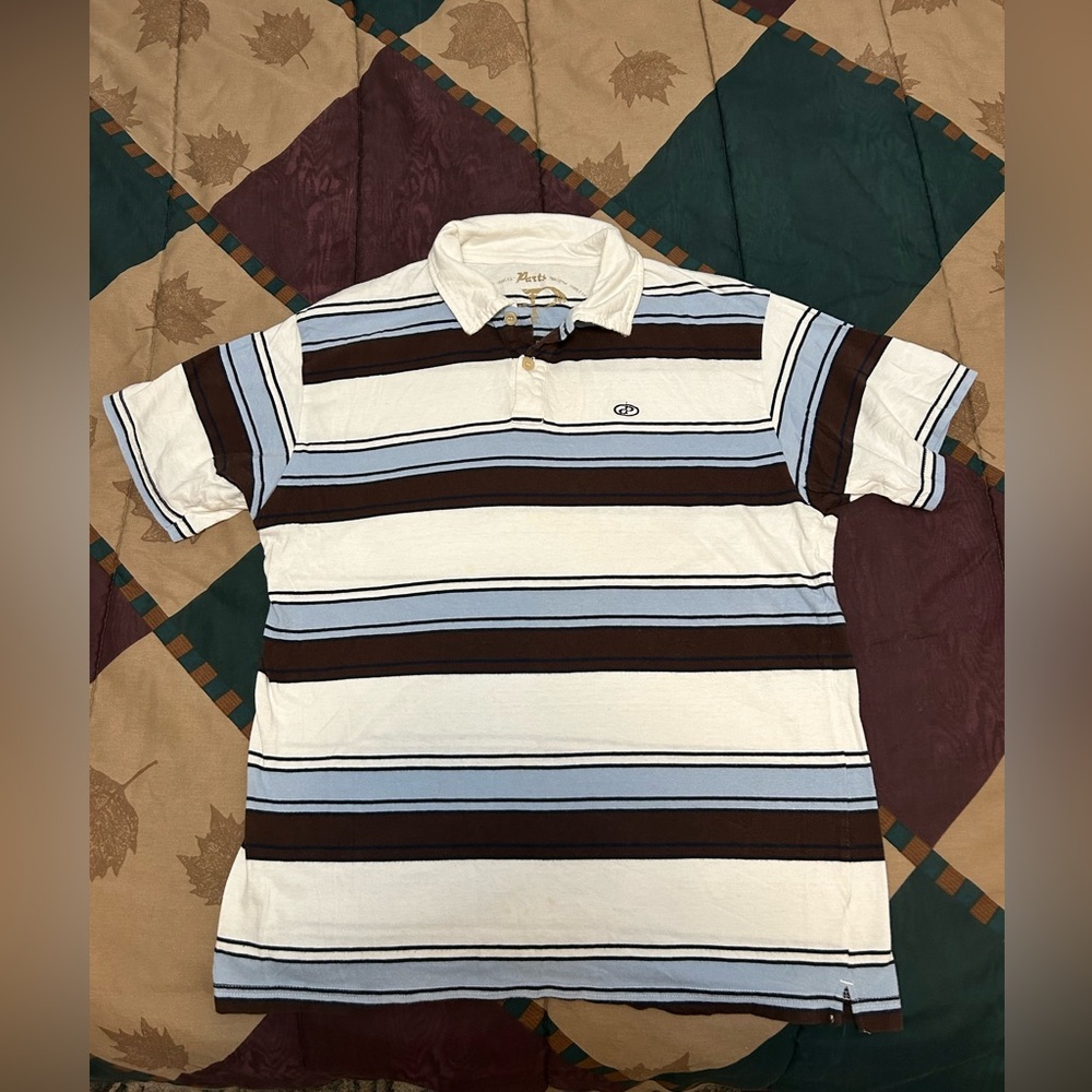 mens striped polo